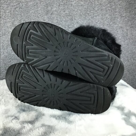 UGG Monster Ankle Hairy Women's Short Suede Boots Size 10 - Picture 12 of 12